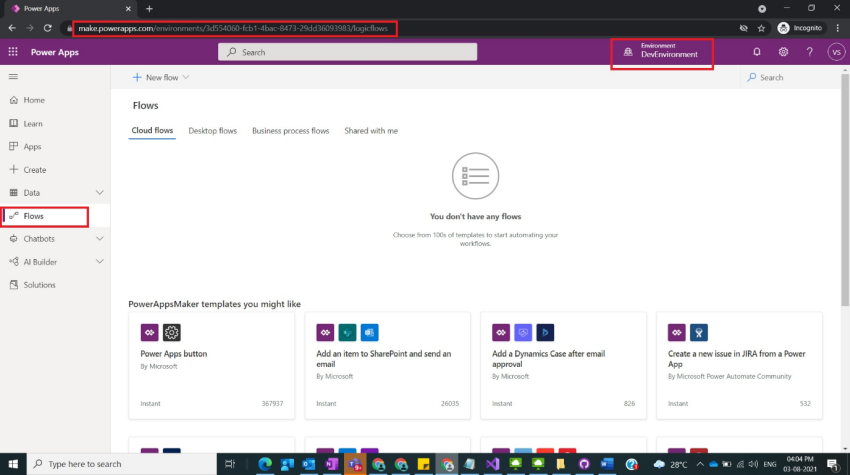 Usage of UTCNow in Power Automate